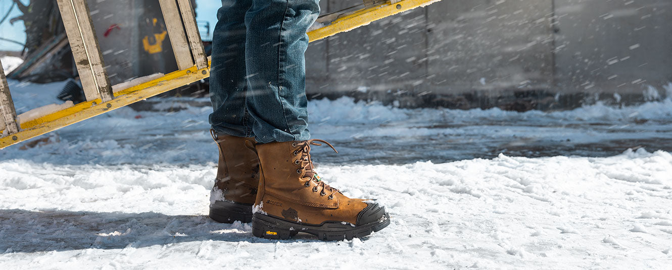 High-Traction Winter Work Boots