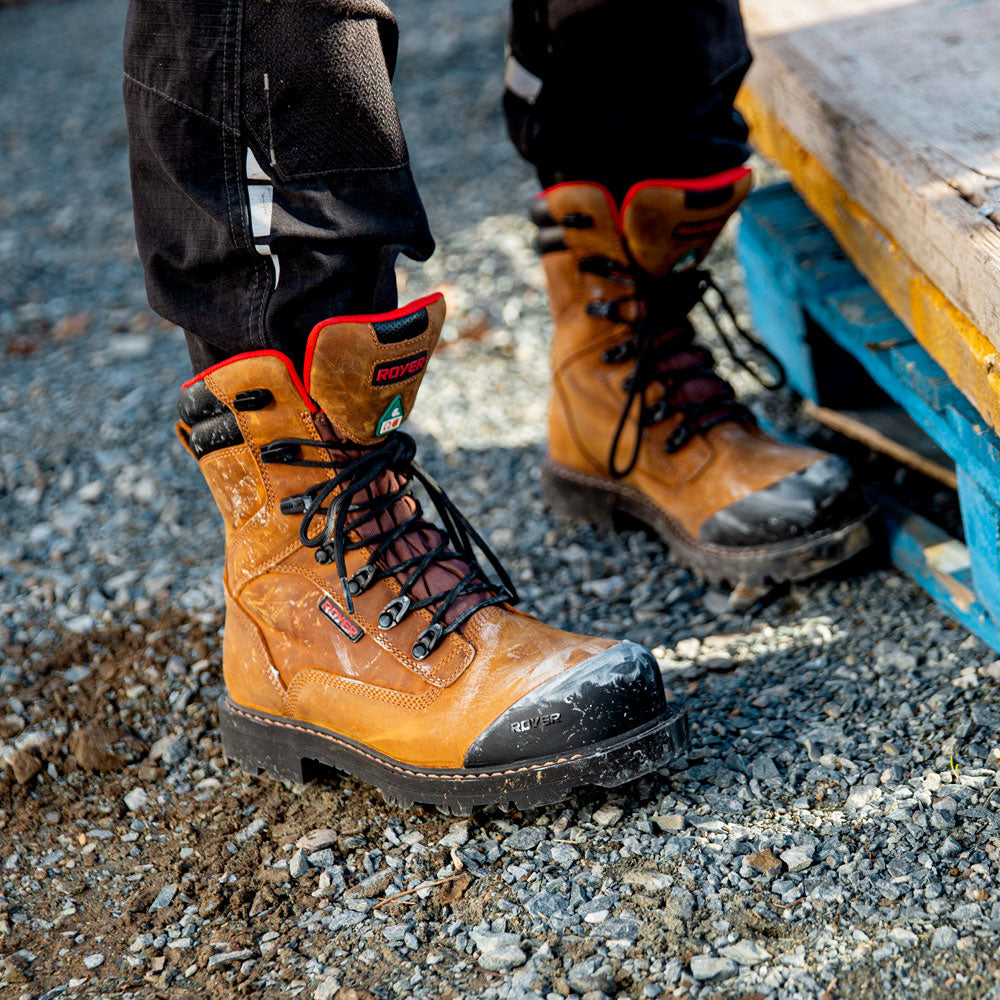 Royer Bottes Construction Homme 8'' Work Boots Revolt With Vibram